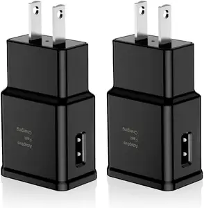 Cargador de pared USB para Samsung Galaxy S8 Edge, adaptador de viaje, enchufe de carga, versión RU, UE, EE. UU.