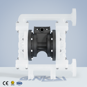 रासायनिक उद्योग में थोड़ा घर्षण स्लाइस के लिए पीटफ डायाफ्राम के साथ gk 1 "पॉलीप्रोपाइलीन न्यूमेटिक डायाफ्राम पंप - Product Image 1