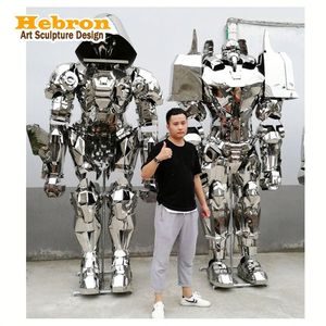 Costume de <span class=keywords><strong>Robot</strong></span> de <span class=keywords><strong>Boxe</strong></span> Personnalisable en Métal, Tenue de Super-Héros pour Hommes Adultes, Inspiré des Films et Séries TV, Idéal pour Halloween et le Cosplay - Product Image 1
