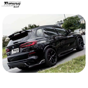 Kit carrosserie en fibre de carbone style M-<span class=keywords><strong>Shadow</strong></span> pour <span class=keywords><strong>BMW</strong></span> X5 G05 2019-2022 : Lame avant, diffuseur arrière, jupes latérales et ailerons – Vente Flash - Product Image 6
