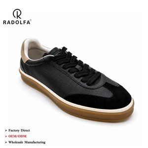 RADOLFA Zapatillas de Cuero de Alta Calidad para Hombre, Zapatos Casuales con Punta Mixta, Minimalistas de Lujo, Cómodos para Caminar, con Soporte, Personalizables OEM - Product Image 1