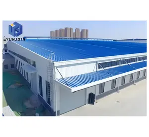Yunjoin Estructuras de acero almacén prefabricado comercial edificios de metal cobertizos construcción almacén de acero
