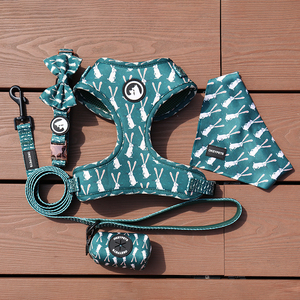 Collar de perro de poliéster de neopreno con logotipo de etiqueta redonda Impresión personalizada Collar de perros bien acolchado - Product Image 6