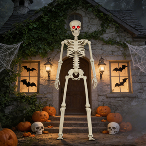 <span class=keywords><strong>Esqueleto</strong></span> Gigante Colgante <span class=keywords><strong>de</strong></span> Halloween <span class=keywords><strong>de</strong></span> 3 Metros con Luces LED, Decoración <span class=keywords><strong>de</strong></span> Jardín <span class=keywords><strong>de</strong></span> Terror para Casa Embrujada - Product Image 3