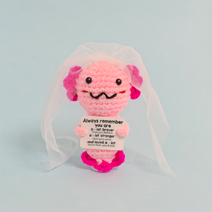 Patrones de Ganchillo: Adorno de Amigurumi de Apoyo Emocional para Vestido de Novia, Amor de San Valentín, y de Incentivo - Product Image 2