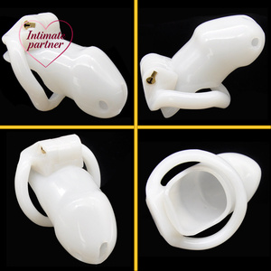 Harsen mannelijk kuisheidsapparaat met 4 maten penisringen, cock cage, cockring, kuisheidsgordel, penis slot, adult games, seksspeeltjes voor mannen - Product Image 5