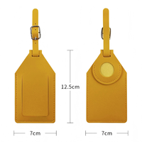 Étiquette de bagage et housse de protection en cuir PU souple de luxe anti-perte pour traceur et porte-billet d'embarquement