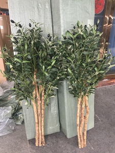 Yiyi, <span class=keywords><strong>olivier</strong></span> artificiel de 120 cm, décoratif d'intérieur, tronc en bois véritable, faux bonsaï, <span class=keywords><strong>olivier</strong></span> sans pot - Product Image 6