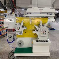 Machine d'impression flexographique pour étiquettes tissées de vêtements de marque, 6 couleurs, ruban satiné