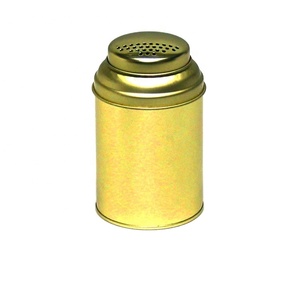 JH Deft design High quality round tin box spice tin box metal tin box