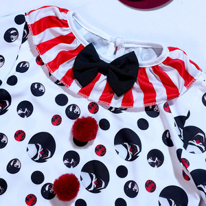 Girls Circus Clown Costume Set Polka <strong>Dot</strong> Top Suspender Skirt <strong>Kids</strong> Halloween Carnival Party Performance Outfit with Hat - Product Image 3