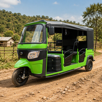 Tricycle électrique tout-terrain pour passagers, suspension indépendante, 3 roues, batterie, pour transport rural sur de courtes distances