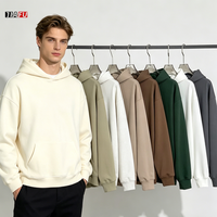 Nuevas Sudaderas con Capucha para Hombre 2026, Lisas, de Felpa Francesa, Extra Grandes, Ecológicas, Transpirables, de Algodón Grueso, Sudaderas Cortas para Hombre