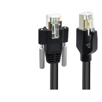 Câble réseau noir Ultra Six Gigabit Drag Chain avec double blindage indépendant et verrouillage