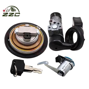 Motorefit pour Honda CBF125 Kit de serrures de moto avec interrupteur d'allumage Bouchon de réservoir de carburant Clé de verrouillage de siège - Product Image 2