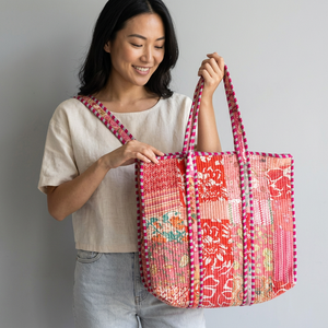 Quilted Cotton <b>Backpack</b> <b>Floral</b> Print Softback Zipper Closure Anti-Theft School Bag for Girls Kids gift for her Anti-Theft gift - Product Image 1