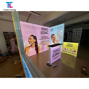 10ft ráp tái sử dụng tùy chỉnh quảng cáo khuyến mãi vải nhôm Backdrop EXPO gian hàng Backlit triển lãm Pop Up <span class=keywords><strong>lightbox</strong></span> - Product Image 6