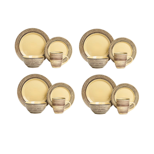 September Promotion: Bark Stone <b>Tool</b> Ceramic Tableware <b>Set</b> High Quality Plate <b>Set</b> Sweet Practice Tableware <b>Set</b> Gift for 4 People - Product Image 6