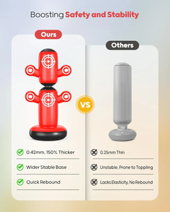 Kantong tinju berdiri bebas anak-anak, kantong tinju bisa diputar 360 ° dengan sarung tangan - Product Image 2