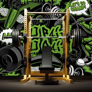 Papel Tapiz 3D Autoadhesivo Impermeable con Diseño de Personajes de <span class=keywords><strong>Anime</strong></span>, Gimnasio, Fitness, Deportes, Botánico Moderno para Sala de Estar - Product Image 1
