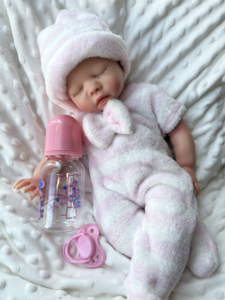 Poupée souple de 16 pouces et 40cm pour bébés garçons et filles, poupée réaliste en silicone pour bébés, cadeau pour enfants - Product Image 5