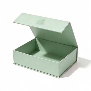 HOT Luxury <b>Magnetic</b> <b>Gift</b> <b>Box</b> Packaging Ribbon Handle Folding Custom Logo Rigid Cardboard Paper with Glossy Lamination Embossing - Product Image 5