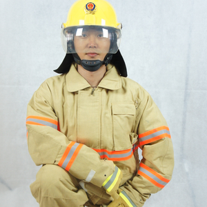 Tenue de pompier EN CE, <span class=keywords><strong>casque</strong></span>, combinaison, SCBA, bottes et autres composants, tenue de pompier - Product Image 5