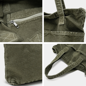 fourre-tout personnalisés en OEM 2025 Nouvelle marque pour dames Grande capacité Sacs fourre-tout en cuir vintage pour femmes - Product Image 5