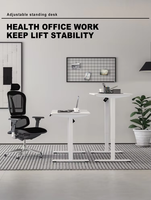 Support de tasse pour bureau de gaming électrique à moteur unique en métal OEM/ODM Bureau Ergonomique à Hauteur Réglable pour Gamers avec Mémoire