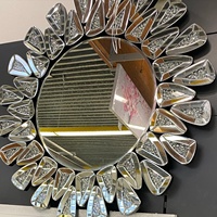 Miroir mural décoratif contemporain 3D, miroir de salon incurvé, miroir Direct, fabricant de meubles, meilleure vente