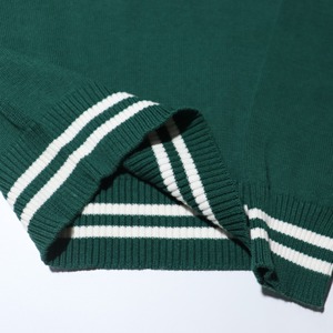 Cardigan scolaire vert à col <span class=keywords><strong>en</strong></span> V pour garçons et filles, 100% coton tricoté, de haute qualité, cardigan scolaire personnalisé, uniforme scolaire, <span class=keywords><strong>pull</strong></span> - Product Image 3