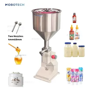 A03 Manual food & beverage machinery small bottle Juice cream oil manual Liquid filling machine