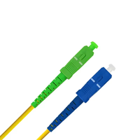 Cable de Fibra Óptica SC/LC/MPO/UPC/PC/APC Amarillo Naranja de 0.9mm de Diámetro, Longitud de 1 Metro, OM1 OM3 OM4 OM5 FTTH