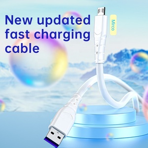 สายดาต้า <span class=keywords><strong>A6M</strong></span> 1.2 เมตร แบบนิ่ม TPE หัว Micro USB รองรับการชาร์จเร็ว 3A สำหรับโทรศัพท์ Android V8  ทนทานเป็นพิเศษ ใช้ได้กับคอมพิวเตอร์ - Product Image 5