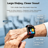 Jam Tangan GPS Tracker Senior A80 dengan Geo-Fence, Lacak Pergerakan, Peringatan SOS, Pemantauan Kesehatan Real-Time, Panggilan Darurat, dan Fitur Real-Time