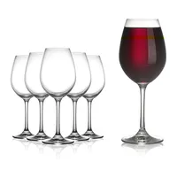 Copa de vino tinto de cristal clásica personalizada, con tallo copas de champán, venta al por mayor