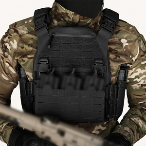 Gilet tactique léger à dégagement rapide, porte-plaques réglable avec système Molle, pour la chasse, l'entraînement et la sécurité en extérieur - Product Image 5