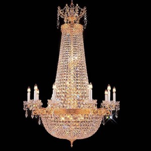 <span class=keywords><strong>Lampadario</strong></span> in Cristallo Dorato Stile Impero Francese con Candelieri per Decorazioni Nuziali Personalizzate - Product Image 5