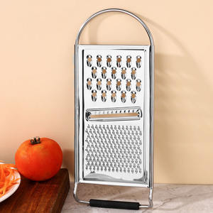 Râpe plate multifonctionnelle en acier inoxydable 3 en 1 Râpe polyvalente <span class=keywords><strong>pour</strong></span> râper le fromage, les légumes, le chocolat Râpe de cuisine - Product Image 1