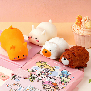 Cute <b>Cat</b> and Bear <b>Squishy</b> Slow Rebound Stress Relief Squeeze Ball - Product Image 4