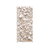Œuvre d'art murale en bois 3D contemporaine abstraite style Wabi Sabi pour hôtel, nature morte, luxe, entrée, vente en gros personnalisée