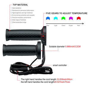 Poignées chauffantes à température réglable de qualité supérieure <span class=keywords><strong>pour</strong></span> ATV et <span class=keywords><strong>souffleuse</strong></span> à neige électrique à 4 roues commandes de moto <span class=keywords><strong>poignée</strong></span> <span class=keywords><strong>chauffante</strong></span> de qualité supérieure - Product Image 2