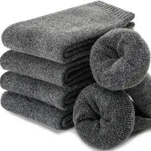 Meias de lã de alpaca de alta qualidade personalizadas grossas meias de lã merino personalizadas