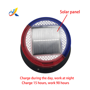 Luce Solare Lampeggiante <span class=keywords><strong>a</strong></span> LED per Segnalazione Stradale, Luce di Avvertimento Solare - Product Image 4