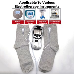 Eletrodo Massagem Meias para TENS EMS Unidade Fisioterapia Dispositivo Foot Stimulate Circulation Reflexology Foot Therapy Socks - Product Image 6