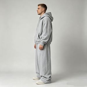 Pantalons de jogging pour hommes en coton French Terry personnalisés, avec cordon de serrage, style décontracté - Product Image 5