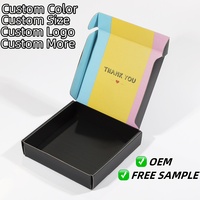Boîte d'expédition en carton ondulé avec impression personnalisée du logo