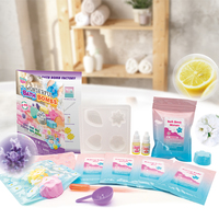 Kit de fabrication de bombes de bain effervescentes pour enfants, mélange et modelage, couleurs vives, bricolage, cadeau, jouet scientifique pour enfants