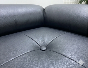 Modern Luxury White Leather Sofa Italian Design Biscuit Tufted Living Room Furniture Functional Modular Couch with Deep Seat - Product Image 4
