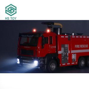 HS 1 50 Scale โมเดลอัลลอยด์,ชั้นวางของแบบดึงถอยหลังรถบรรทุกบันไดของเล่นในรถยนต์พร้อมเสียงเบา - Product Image 3